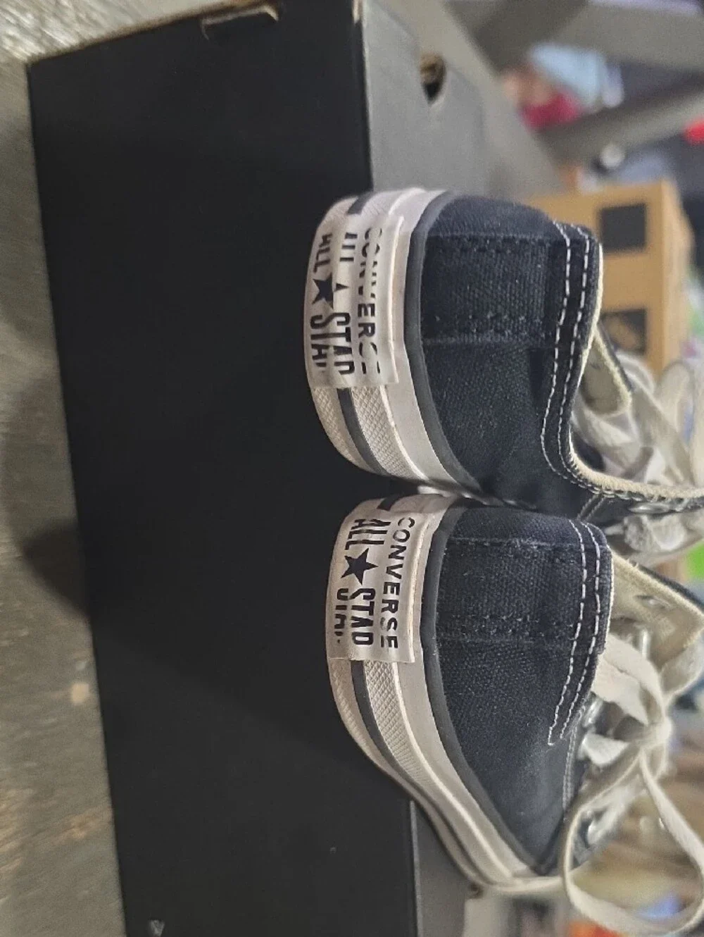 Converse Kids Low Top Sneakers - Black and White
